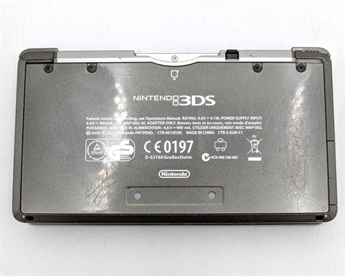 Nintendo 3DS - Black - Console - SNR CEF101501574 (B Grade) (Used)